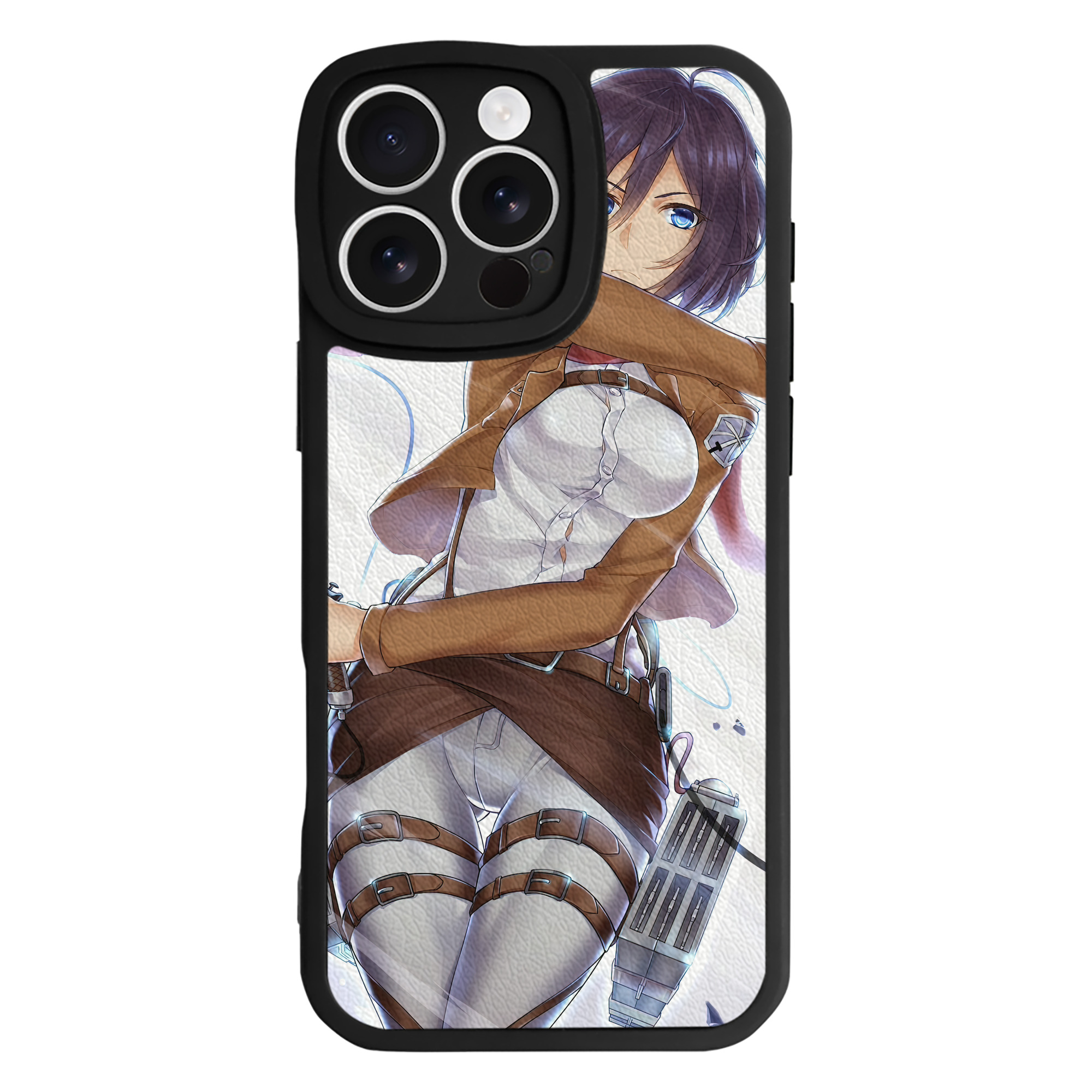 （画像用） 進撃の巨人 Attack on Titan 【iPhone 16シリーズ対応】シリコンスマホケース（レザー調） 材質：シリコン